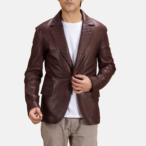 Robe Costume Manteau Homme Business Casual Blazers 2024 Printemps Automne Mode Nouveau Veste en cuir à revers pour hommes Vestes Letterman - Product Image 1