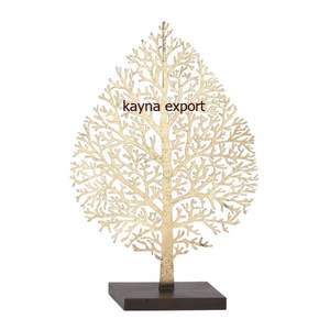 Escultura de hoja Bohemia moderna Artesanía de aluminio hecha a mano Producto al por mayor - Product Image 5