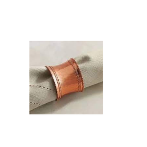 สไตล์ทองแดงผู้ถือแหวนผ้าเช็ดปากแหวนทองแดงบริสุทธิ์ผ้าเช็ดปากแหวนสำหรับงานแต่งงานและขนาดที่กำหนดเองราคาถูกขายร้อน - Product Image 3