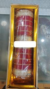 Premium Quality Fashion <b>Bracelets</b> & Bangles <b>Red</b> and White Bridal Chura Set Elegant Bangles for Indian Weddings from India - Product Image 3