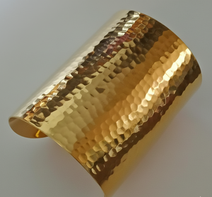 Handmade Hammered <b>Copper</b> Cuff <b>Bracelet</b> 4 Inch Wide | Pure <b>Copper</b> Metal Wristband | Wholesale Jewelry Manufacturer India - Product Image 3