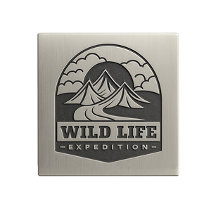 Plaques de nom en métal personnalisées, logo d'entreprise antique décoratif à la mode, en aluminium - Product Image 6