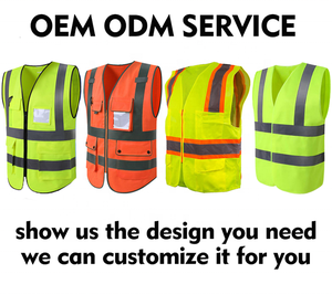 Gilet de sécurité haute visibilité avec lumières LED orange, vert et noir, antistatique, ignifuge, séchage rapide, idéal pour les ingénieurs - Product Image 5