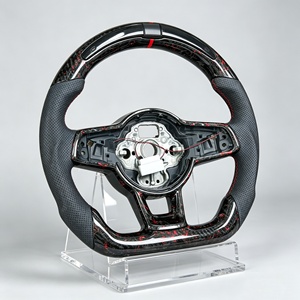 Volant en fibre de carbone véritable pour Volkswagen VW MK7 Golf 7 MK6 Golf 6 <span class=keywords><strong>GTI</strong></span> MK8.5 MK8 - Product Image 3