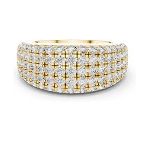 2.28 CT Total Lab Diamond Pav <b>Eternity</b> Band <b>Ring</b> for Women VVS-VS EF Clarity 18KT, 14KT, 10KT Gold & 925 <b>Silver</b> Rose, - Product Image 2