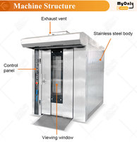 Horno Rotativo Para Panaderia, grille de 32 plateaux, Machine à pain, four rotatif pour boulangerie