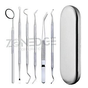 ชุดเครื่องมือทันตกรรมอุปกรณ์ทันตกรรมชุดเครื่องมือทันตกรรมแบบแมนนวล6ชิ้น - Product Image 1