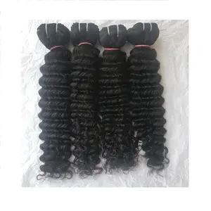 Brazilian Deep Wave Human Hair Bundle With HD Lace Closure Set Cuticle Aligned Virgin Hair Extensions Factory Wholesale Supplier