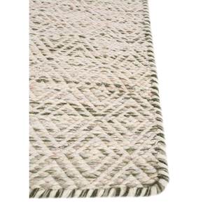 พรมจาไพร US-Abrash สีเขียว ลายเรียบ ทอจากขนสัตว์และใยวิสโคส ลายเรขาคณิต รุ่น ADWV-13047 สำหรับใช้ในบ้าน - Product Image 4