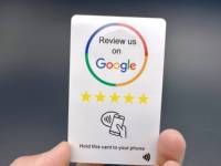 Carte NFC personnalisée pour avis Google - Appuyez pour commenter - Carte NFC programmable pour avis commerciaux