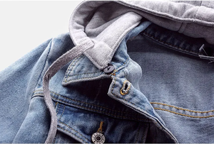 Nuevo estilo personalizado al aire libre chaqueta de mezclilla con capucha para las mujeres al por mayor OEM personalizado chaqueta de mezclilla de las mujeres chaqueta de mezclilla - Product Image 5