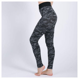 Leggings de gimnasio de cintura alta para mujer Pantalones de yoga lisos para mujer al por mayor Leggings de gimnasio de cintura alta - Product Image 4