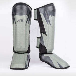 Espinillera de boxeo de cuero PU Espinillera de boxeo resistente Precio barato Nuevo diseño Espinillera de boxeo Logotipo personalizado - Product Image 1