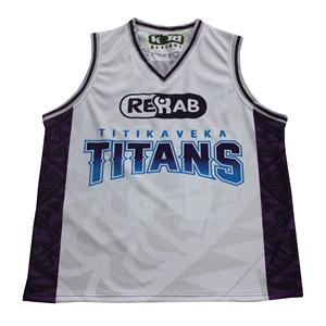 Vente en gros de maillots de basket-ball en maille 100% polyester personnalisés par sublimation, débardeurs respirants, vêtements de sport, uniformes unisexes - Product Image 1