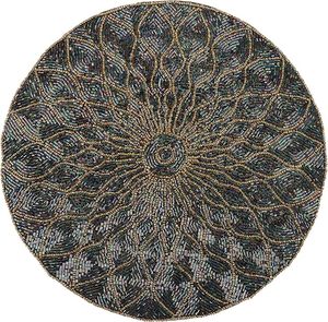 Modern Classic Design Glass Beads Placemat for <b>Dinner</b> Parties and <b>Table</b> Decor Impresses Guests with a Romantic Touch - Product Image 1