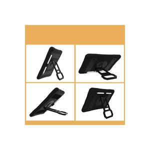 Étui de protection en silicone Netzy 2021 pour iPad 10.2 (9e génération) SAFA Defender avec emplacement pour stylet, support pratique pour stylet, noir - Product Image 6