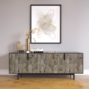 KTB68060 Moderno y Lujoso Mueble Extensible de Madera de Caucho de 180x42x63cm para Bar en Casa, Mueble de Interior - Product Image 2