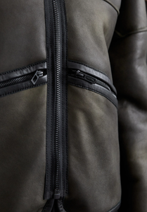 Chaqueta de cuero genuino 2024 para hombre, chaqueta negra de cuero informal - Product Image 2