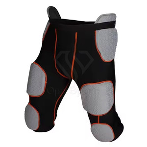 Pantalones Cortos de Fútbol Americano Transpirables de Talla Grande, Fabricados en Pakistán, con Botones, Color Sólido, Diseño Personalizable con Logotipo, 100% Poliéster - Product Image 4