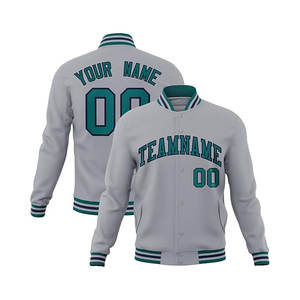 Chaqueta universitaria de algodón grueso personalizada para hombre, chaqueta deportiva con cuello levantado de invierno con nombre bordado y número XL, talla OEM teñida - Product Image 4