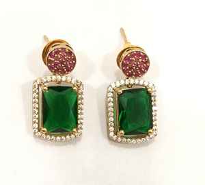 Conjunto de collar Hasli con acabado mate Premium con Zirconia cúbica Envío gratis para fiesta y Universidad/ropa de oficina hecha de joyería de latón - Product Image 2