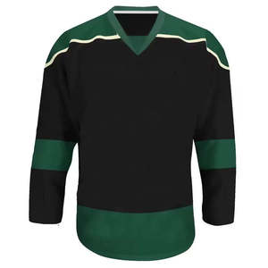 Camiseta Deportiva Profesional de Hockey sobre Hielo, Color Verde Azulado, Ropa de Entrenamiento Atlético, Manga Larga, Camiseta Deportiva a Rayas, Uniforme de Equipo, Ropa Deportiva Informal - Product Image 4