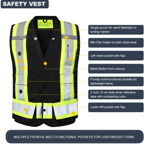 Chaleco de Seguridad Reflectante de Alta Visibilidad para Motociclistas 2026, Ropa de Trabajo Segura, Ropa para Trabajadores de Saneamiento - Product Image 6