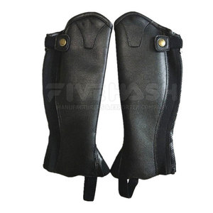 Mini Chaps de Cuero Duraderos para Caballos, Cubrepiernas con Correa Ajustable, Equipo de Entrenamiento para Uso Diario con Caballos - Product Image 5
