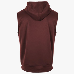 OEM Wholesale Custom Comfortable Polyester Casual Wear Fitness <b>Men's</b> <b>Sleeveless</b> <b>Hoodie</b> Autumn 2 Pcs Breathable Quick Dry Custom - Product Image 5
