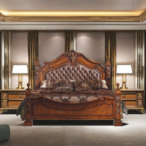 เฟอร์นิเจอร์ห้องนอนดีไซน์หรูหราสุดสบาย เตียงคิงไซส์และควีนไซส์ทันสมัย เฟอร์นิเจอร์เตียงไม้แท้จากอินโดนีเซีย - Product Image 2