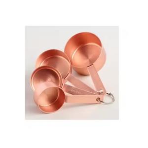 ถ้วยตวงทองแดงชุบ ดีไซน์คลาสสิก ทรงกลม หลายขนาด สำหรับใช้ในบ้านและครัว - Product Image 1