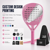 JAS Vente Flash Raquette de Padel Personnalisée OEM ODM Usine Vente en Gros Expédition Mondiale Fibre de Carbone 3K 12K 18K Votre Logo Échantillon Gratuit