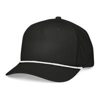 Hoge Kwaliteit Custom 5-Panel Lichtgewicht Snapback Touw Golfhoeden Met 2d Borduurwerk Gebogen Bill, Snapback Sluiting Vietnam Fabriek