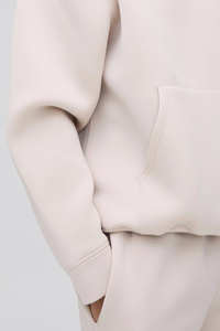 ชุดวอร์ม2ชิ้นสำหรับผู้ชายชุดออกกำลังกายผ้าฝ้าย100% มีฮู้ดและกางเกงจ็อกเกอร์ออกแบบโลโก้ได้ตามต้องการ - Product Image 4