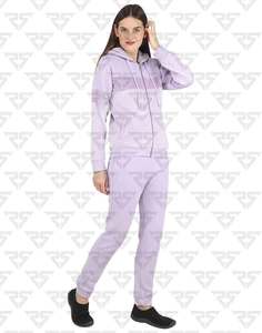Survêtements de sport personnalisés pour femmes, en molleton de coton, avec sweat à capuche et pantalon. - Product Image 6