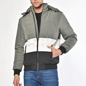 เสื้อโค้ทกันลมกันลมสำหรับผู้ชายไซส์พิเศษปรับแต่งได้เสื้อโค้ทสำหรับฤดูหนาวแจ็คเก็ตบอมเบอร์ทรงโอเวอร์ไซส์ผ้าไนลอนโพลีเอสเตอร์แนวสตรีท - Product Image 1