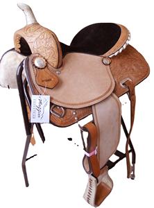 Arnés genuino más vendido de cuero Western Barrel Trail Horse Saddle con color y logotipo personalizables - Product Image 2