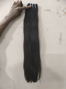 100% extensions de cheveux humains indiens bruts non transformés vague profonde-Machine Double trame Premium haute qualité doux lisse un - Product Image 3