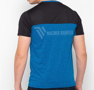 T-shirt pour hommes à la mode T-shirt en tissu de coton doux brodé de logo personnalisé pour un confort quotidien - Product Image 3