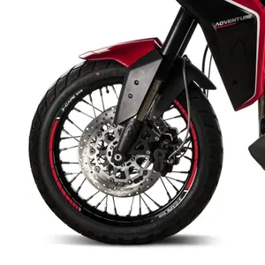 Kit di Strisce Adesive Compatibili con Moto Morini X-CAPE 2022, Adesivi per Moto e Ruote per Personalizzazione Cerchioni - Product Image 1