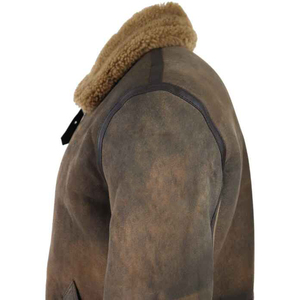 Latest 2025 design custom genuine <b>sheepskin</b> <b>men's</b> fur <b>jacket</b> new design winter and spring <b>men's</b> clothing fur <b>jacket</b> For <b>Men</b> - Product Image 4