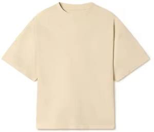 Camiseta extragrande de cuello redondo de peso pesado de calidad superior hombro caído 270GSM 100% algodón de talla grande Boxy Fit camisetas en blanco para hombres - Product Image 2