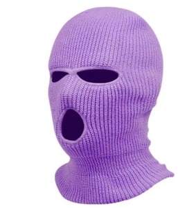 Bonnets en tricot avec logo personnalisé en gros Masque de ski intégral avec cagoule à 3 trous Bonnets - Product Image 2
