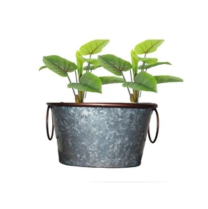 Unique Designed Inverted Umbrella Iron Planter Durable Home Decor Galvanized Flower <b>Pots</b> Metal Planter Indoor Decoration - Product Image 4