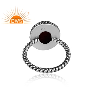 Hecho a mano plata esterlina oxidada Natural esponja Coral piedra preciosa retorcida joyería personalizada fabricante - Product Image 4