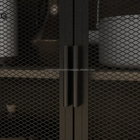 Meuble de cuisine le plus récent, buffet de rangement, table basse, étagère pour micro-ondes, étagère de rangement, porte en verre, armoires de cuisine en bois
