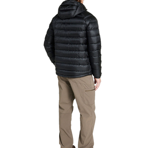 Manteau d'hiver imperméable pour hommes Veste en duvet pour hommes épaissie à capuche personnalisée Vente en gros Logo personnalisé Coupe-vent Chaud pour l'extérieur Grande taille - Product Image 2