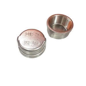 Tapa redonda roscada de acero inoxidable de alta calidad de 1-1/2 pulgadas OEM/ODM Superficie lisa de embalaje personalizado para industrias variadas - Product Image 1