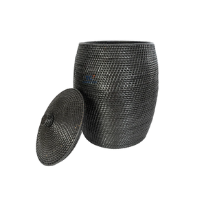 ตะกร้าซักผ้าทำมือตะกร้าผ้าหวาย - Product Image 5