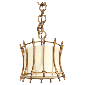 Abat-jour en rotin suspendu de luxe rustique antique PVC bambou matériel chaud chambre d'hôtel couvertures décoratives pour un usage domestique - Product Image 1